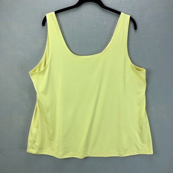 Fig & Flower Anthropologie Blouse Top Womens 2X Yellow Pullover Chiffon Layered - Picture 5 of 16